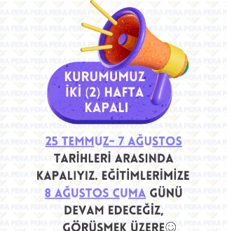 KURUMUMUZ İKİ (2) HAFTA KAPALI